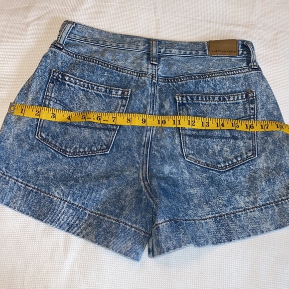 American Eagle Mom jeans Shorts size 2 light blue - Picture 8 of 12